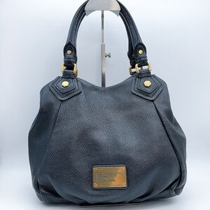 MARC by Marc Jacobs 100% Cow Leather Hobo Handbag in Black